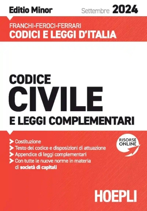 Codice Civile Minor - (settembre 2024) fronte