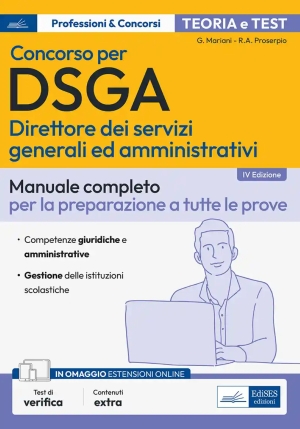 Dsga - Manuale Di Preparazione A Tutte Le Prove - 4ed fronte