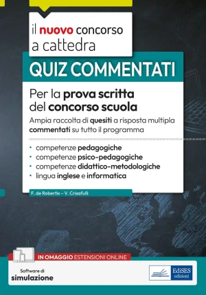 Concorso Scuola - Quiz Commentati Per La Prova Scritta Del Concorso Scuo fronte