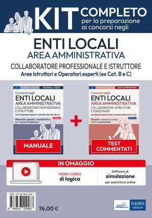 Kit 2v Collaboratore Professionale E Istruttore Negli Enti Locali - Manu fronte