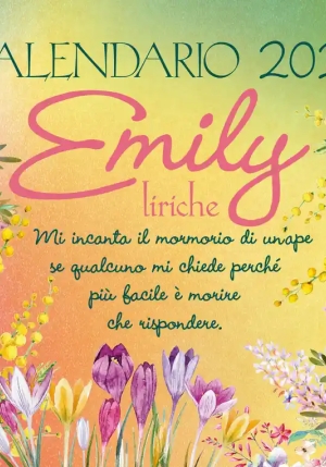 Calendario Emily Liriche 2025 fronte