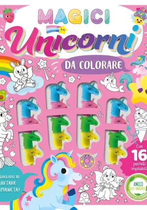 Magici Unicorni Da Colorare. Ediz. A Colori. Con 16 Pennarelli Impilabili fronte