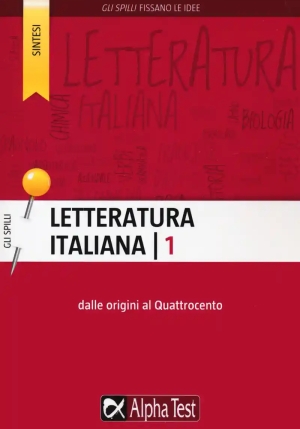 Letteratura Italiana. Vol. 1: Dalle Origini Al Quattrocento fronte