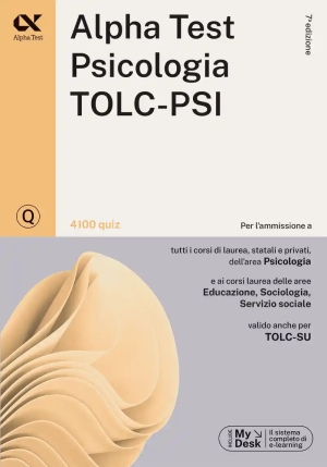 Alpha Test. Psicologia. Tolc-psi. 4100 Quiz. Con Mydesk fronte