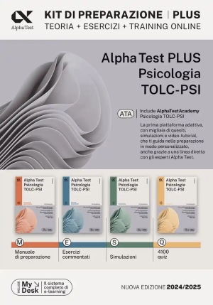 Alpha Test Plus Psicologia Tolc-psi. Kit Completo Di Preparazione Con Training On Line Personalizzat fronte