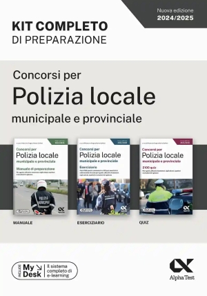 Concorsi Per Polizia Locale Municipale E Provinciale. Kit Completo Di Preparazione. Ediz. Mydesk. Co fronte