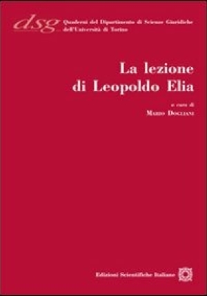 Lezione (la) Di Leopoldo Elia fronte