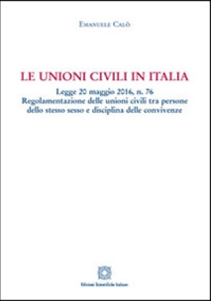 Unioni Civili In Italia fronte