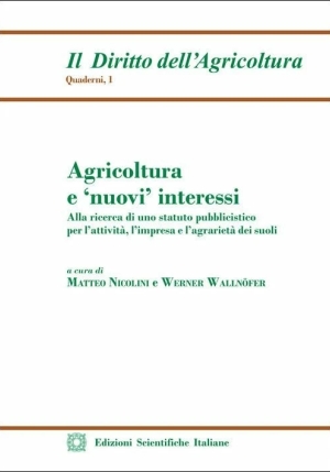 Agricoltura E Nuovi Interessi fronte