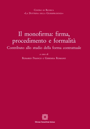 Monofirma: Firma, Procedimento fronte