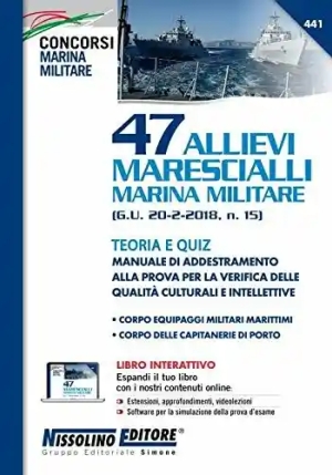 47 Allievi Marescialli Marina Militare-teoria E Quiz fronte