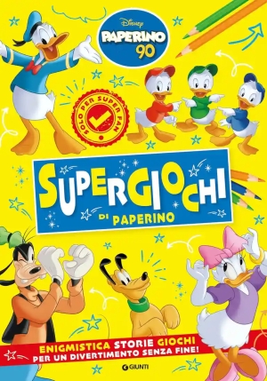 Supergiochi Di Paperino. Paperino 90. Enigmistica Storie Giochi Per Un Divertimento Senza Fine! Ediz. A Colori fronte