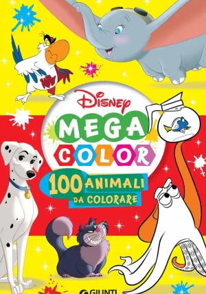 100 Animali Da Colorare. Mega Color Disney fronte