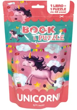 Unicorni. Book&puzzle. Ediz. Illustrata fronte