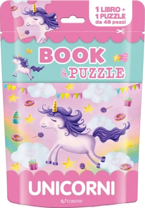 Unicorni. Book&puzzle. Con Puzzle fronte