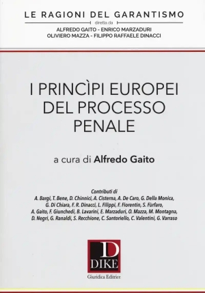 Principi Europeri Del Processo Penale fronte