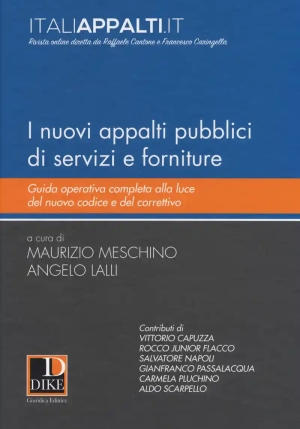 I Nuovi Appalti Pubblici Di Servizi E Forniture fronte