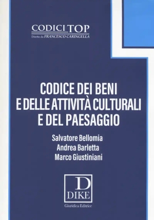 Codice Dei Beni E Delle Attivita' Culturali E Del Paesaggio fronte