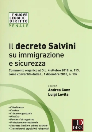 Il Decreto Salvini Su Immigrazione E Sicurezza fronte