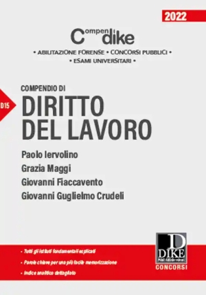 Compendio Diritto Del Lavoro 2022 fronte