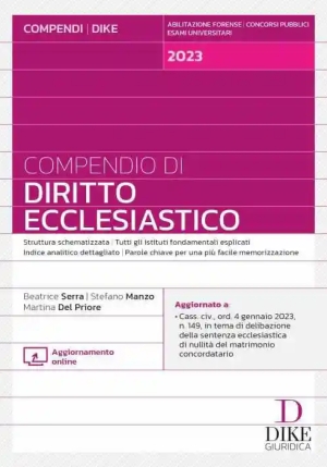 Compendio Diritto Ecclesiastico 2023 fronte