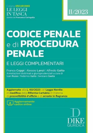 Codice Penale Proc.penale 2023 Pocket fronte