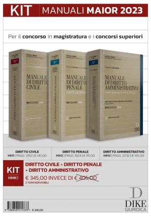 Kit 3v - Manuali Maior fronte