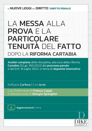 La Messa Alla Prova E Tenuita' Del Fatto fronte