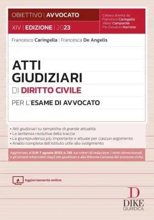 Atti Giudiziari Diritto Civile 2023 14ed fronte