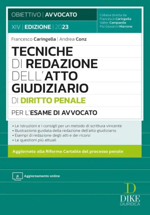 Tecniche Redazione Atto Giud.penale 2023 fronte