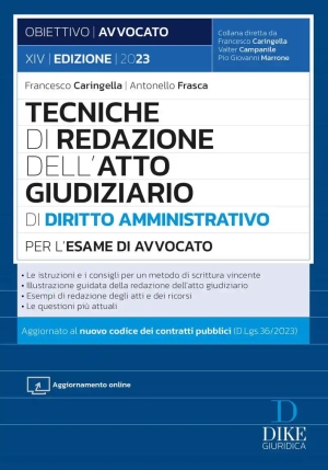 Tecniche Redazione Atto Giud.amm.vo 2023 fronte