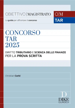 Concorso Tar 2025 Dir.tribut.scienze Fin fronte