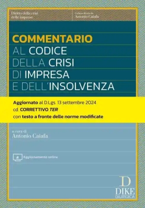 Commentario Codice Crisi Di Impresa fronte