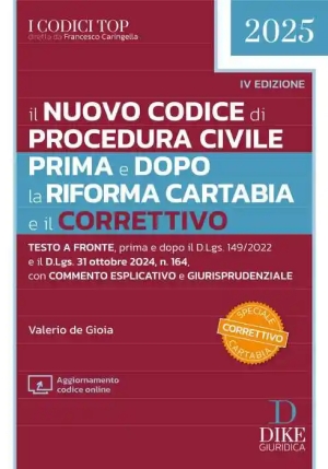 Nuovo Codice Proced.civile Prima E Dopo fronte