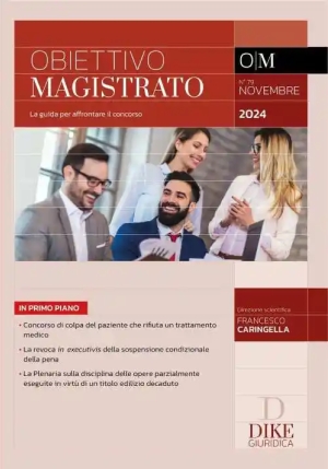 Rivista Obiettivo Magistrato 11-2024 fronte