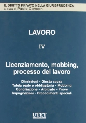 Lavoro - Licenziamento, Vol Iv fronte