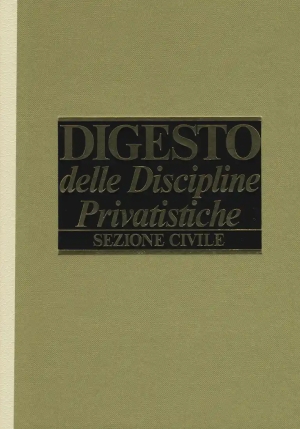 Digesto Delle Discipline Priva fronte