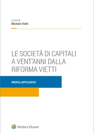 Societa' Di Capitali A Vent'anni Riforma fronte