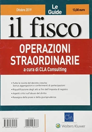 Operazioni Straordinarie fronte