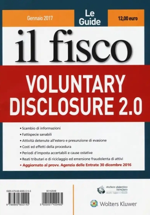 Voluntary Disclosure 2.0 fronte