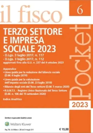 Terzo Settore Impresa Soc.fisco 6 Pocket fronte