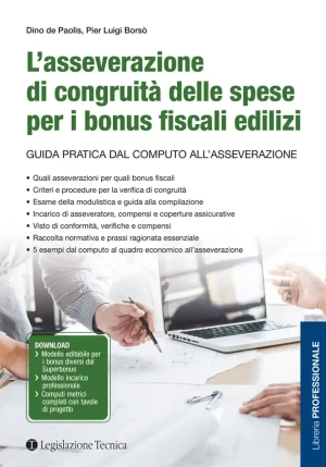 Asseverazione Di Congruita' Delle Spese Per I Bonus Fiscali Edilizi fronte