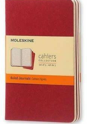 Cahier Jnls Pocket Ruled Cranb.red fronte