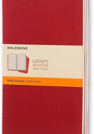 Cahier Jnls Large Ruled Cranb.red fronte