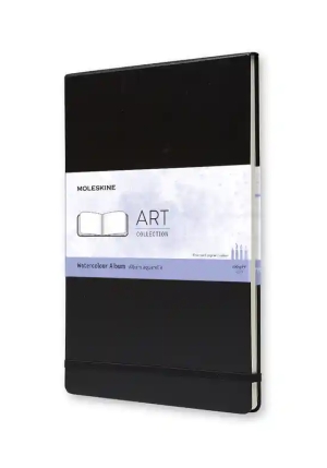 Art Watercolor Album A4 Black fronte