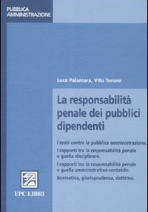 La Responsabilita' Penale Dei Pubblici Dipendenti fronte