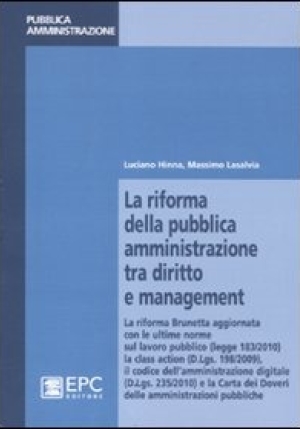 La Riforma Della Pubblica Amministrazione Tra Diritto E Management fronte