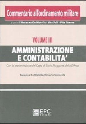 Amministrazione E Contabilita'Â  Commentario All'ordinamento Militare: 3 fronte