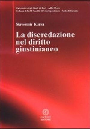 La Diseredazione Nel Diritto Giustinianeo fronte