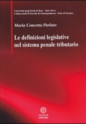 Le Definizioni Legislative Nel Sistema Penale Tributario. fronte